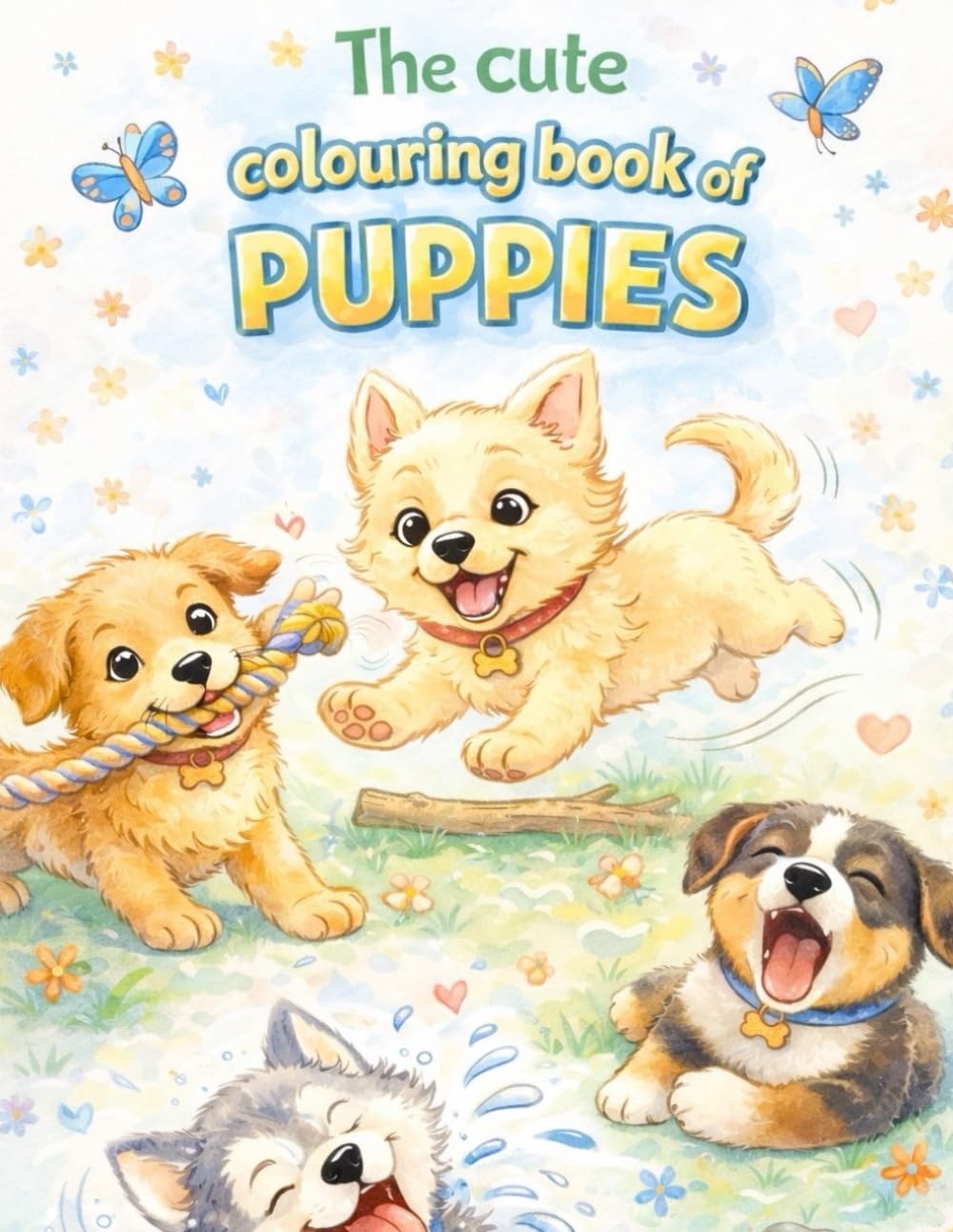 The Cute Colouring Book Of Puppies