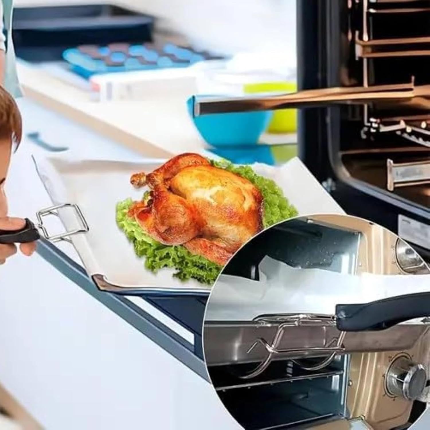 Air Fryer Convection Toaster Oven Tray Extractor,Grills Extractor (2-PCS)