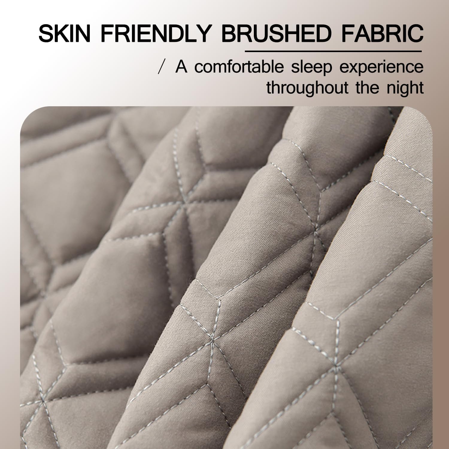 Waterproof Fitted Mattress Pad Cover Protector Queen Size Bed 6 Side Fully Bonded Quilted Cotton Fitted Sheet Zipper Removable Mattress Topper with Pillowcase,Deep blue,Pillowcases*2