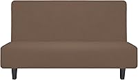 Vista 55 de Easy-Going - Funda elástica para futón, cubierta para sofá cama sin brazos, protector de muebles sin reposabrazos con parte inferior elástica