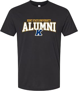 Kent Golden Flashes Officially Licensed Unisex Cotton T-Shirt – Large Front Alumni Design
