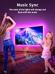 KANTUTOE TV LED Backlights Strip, 16.4ft LED Lights for 50-75 Inch TVs, RGB TV Lights Behind with Bluetooth APP and Remote Control, Music Sync LED Lights for TV USB Powered for Bedroom/Gaming