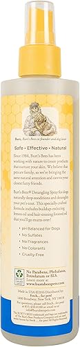 Miniatura 5 de Burts Bees for Dogs Natural Dog Detangling Spray Dog Detangler Dog Spray Dog Hair Detangler Spray Dog Grooming Supplies Detangler Spray for Dog