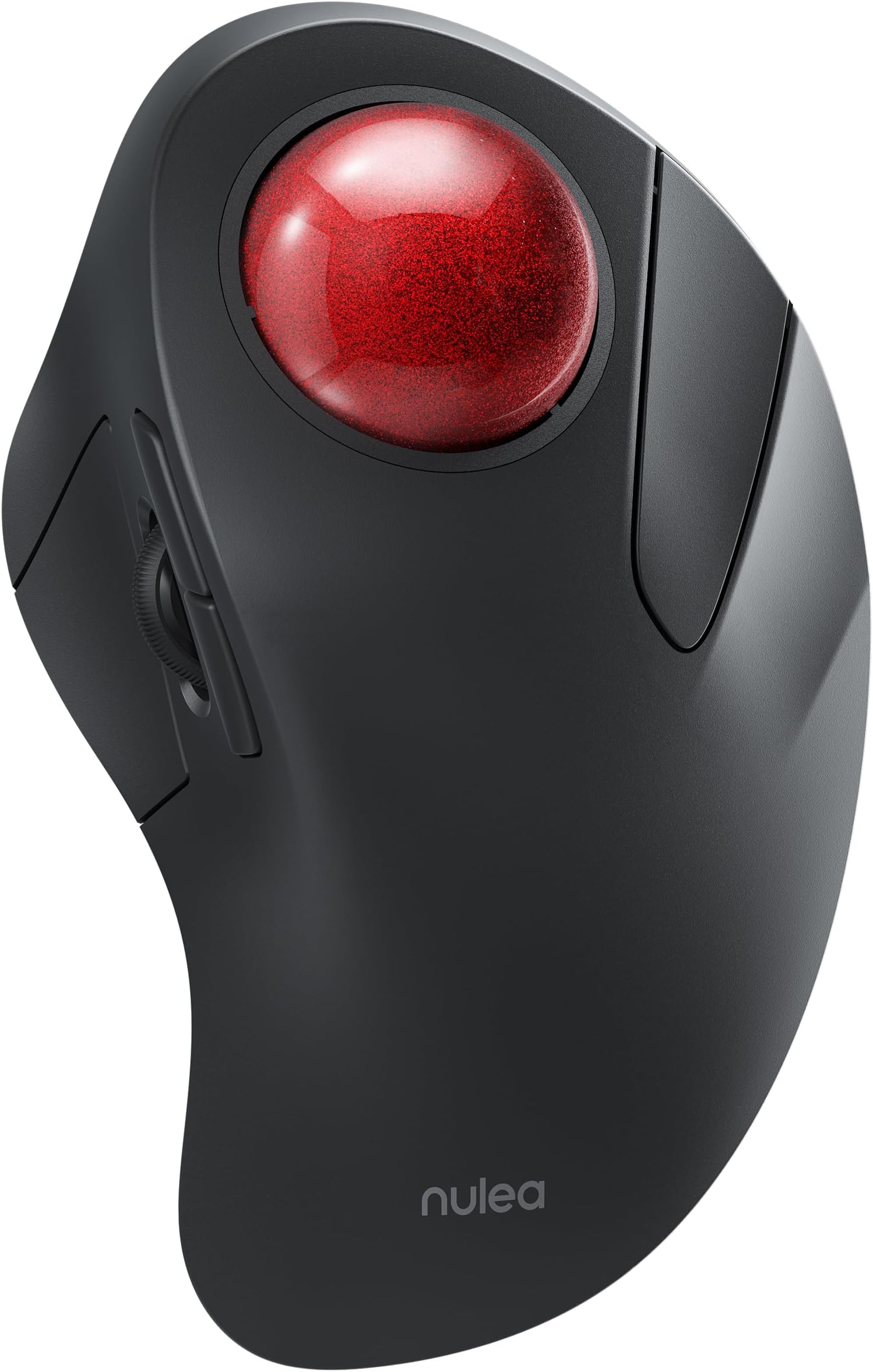 Wireless Ergonomic Trackball Mouse, Rechargeable, Bluetooth Rollerball Mouse, 44mm Index Finger Trackball, 5 Adjustable DPI, Compatible with PC, Laptop, Mac