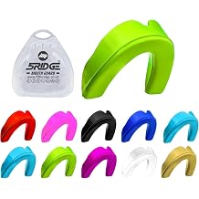 Mouthguard Slim Fit, Junior Gum Shield with Case for Kids Youth for School Combat Sports MMA, Rugby, Judo, Karate, Hockey, Soccer, MMA Boxing, Martial Arts, Basketball Parrot Green, Adults +12