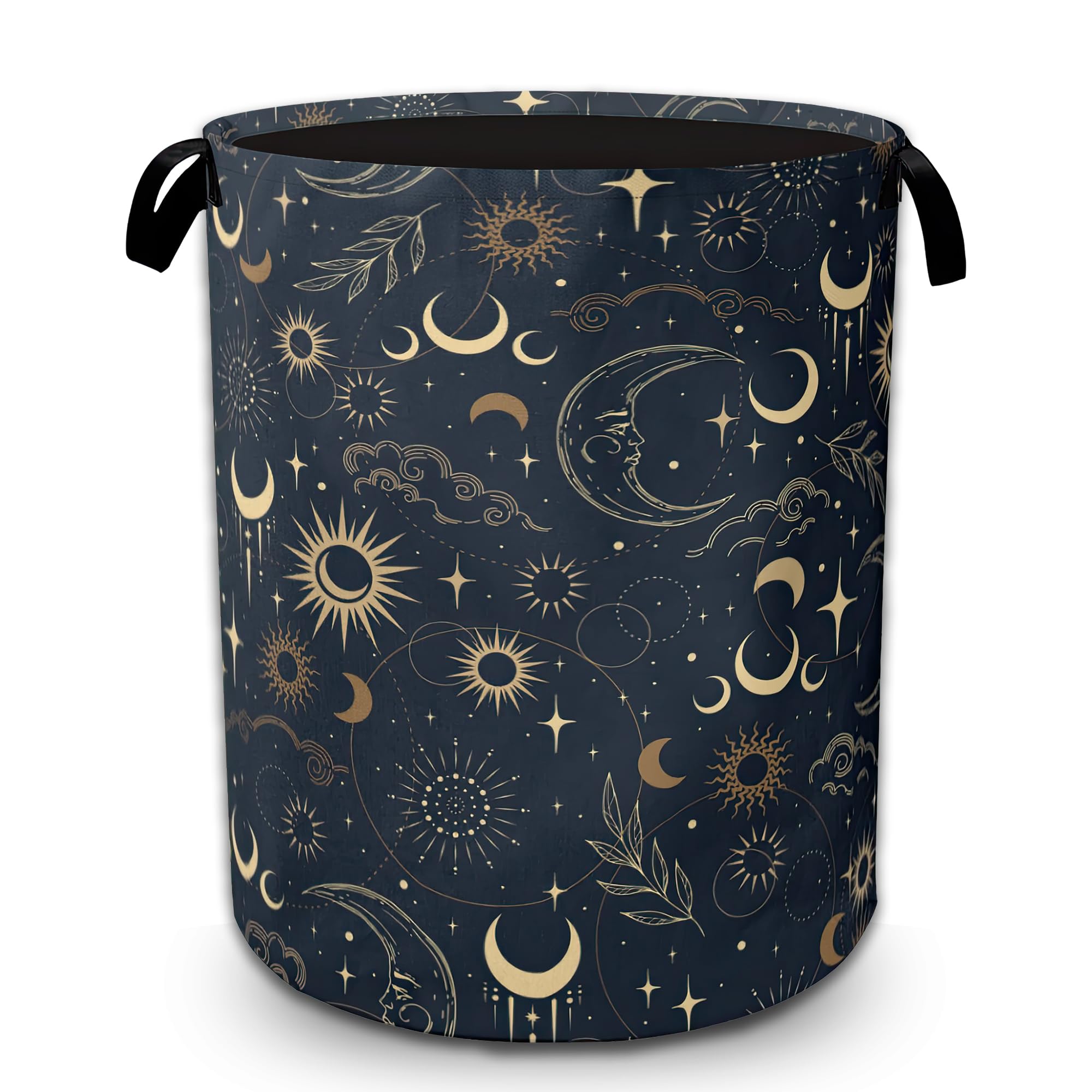 Bilangce Girls Celestial Moon Cloud Laundry Hamper Laundry Basket Collapsible Organizer Basket For Storage Bin Toy Bins Gift Baskets Bedroom Clothes Children Nursery Hamper