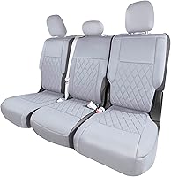 Vista 25 de FH Group Fundas de asiento de automóvil de ajuste personalizado hechas específicamente para la base Ford Explorer 2020-2024, fundas de asiento