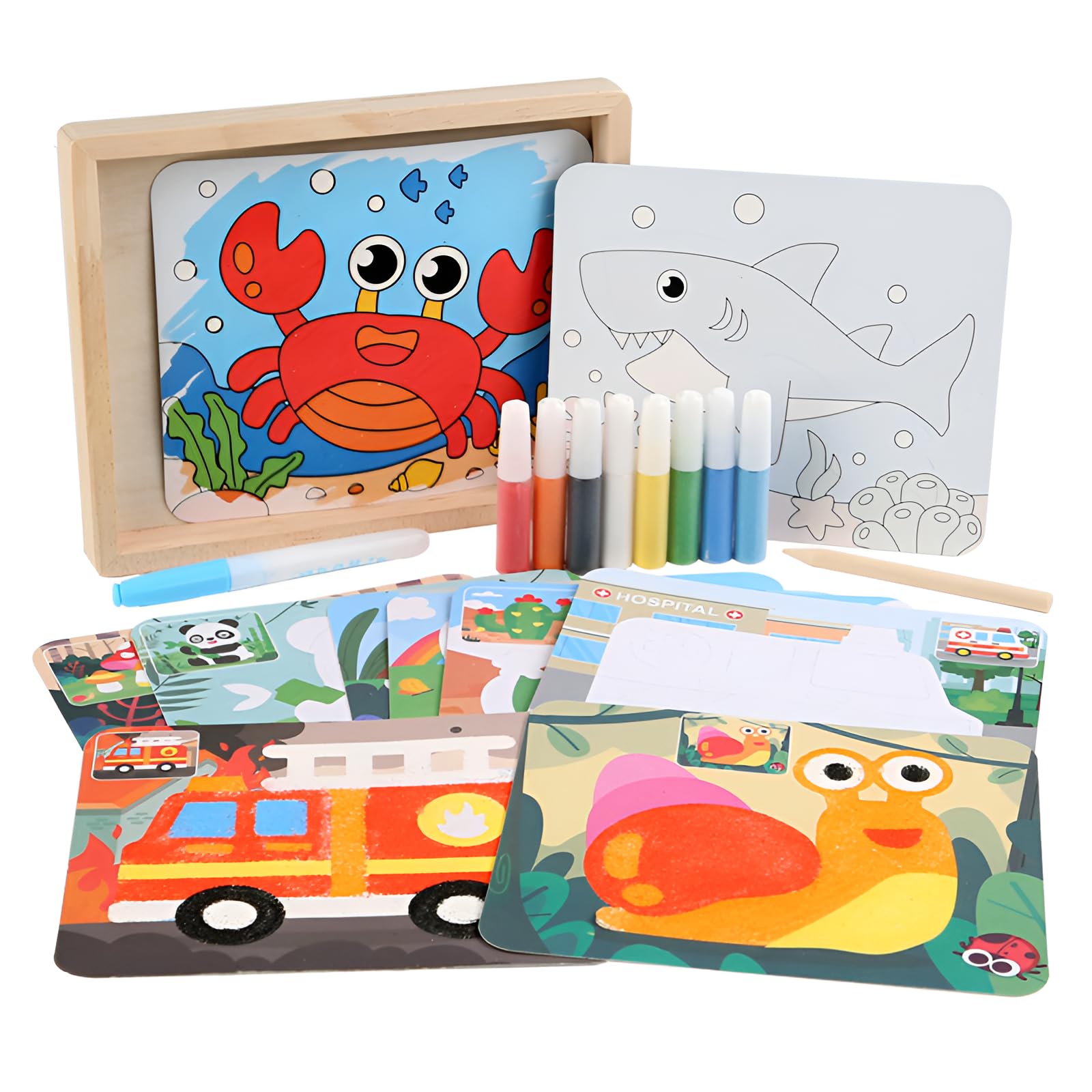 Amazon.co.jp: [ahomeone]砂絵キット サンドアート セット 子供向け