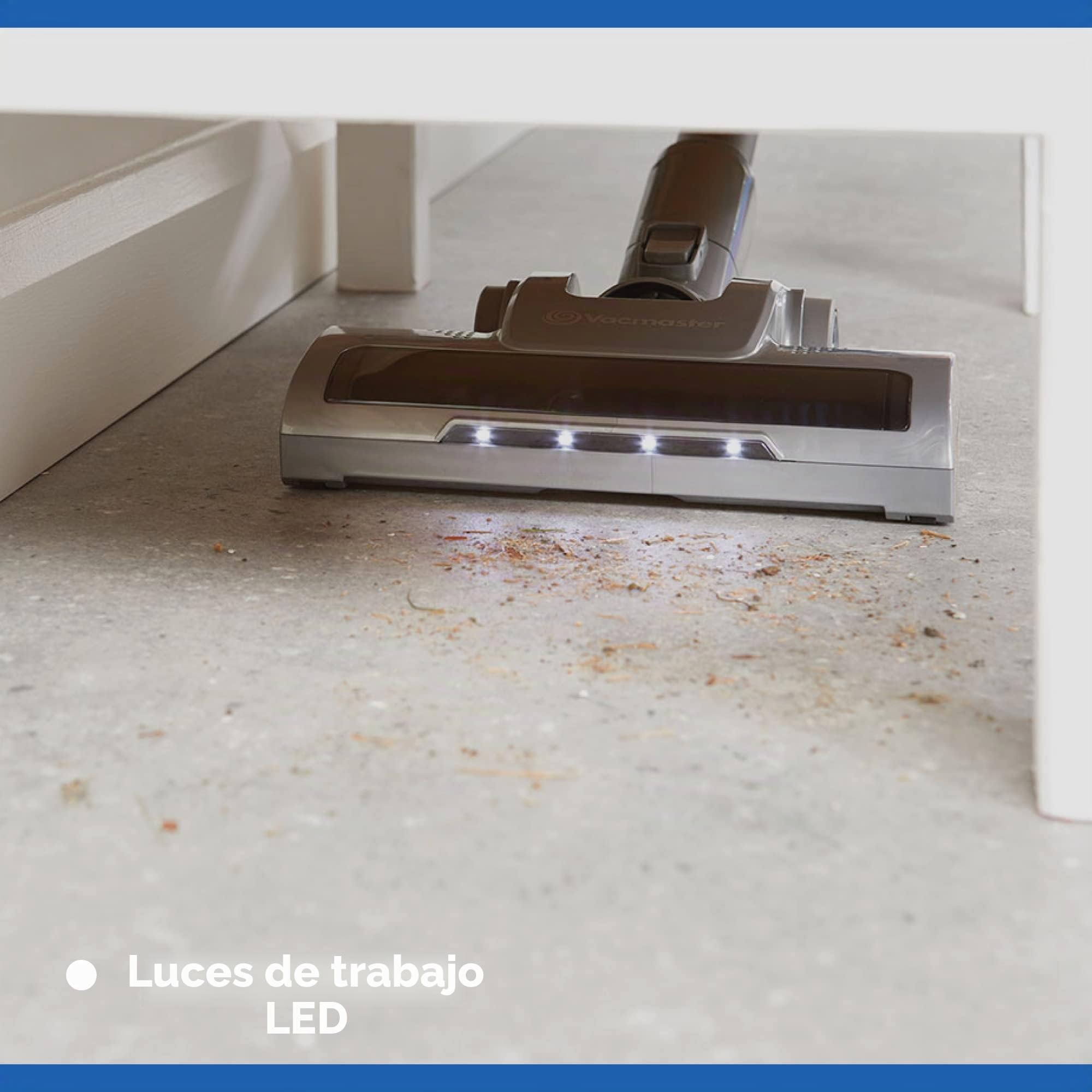 Vacmaster Orson Lite - Aspiradora Escoba sin Cable, Aspiradora de Mano sin Cable, 8Kpa/24V, Aspiradora Vertical Inalámbrica, LED Cepillo Electrico, 3 in 1, hasta 40 min, Aspiradora Escoba Hogar