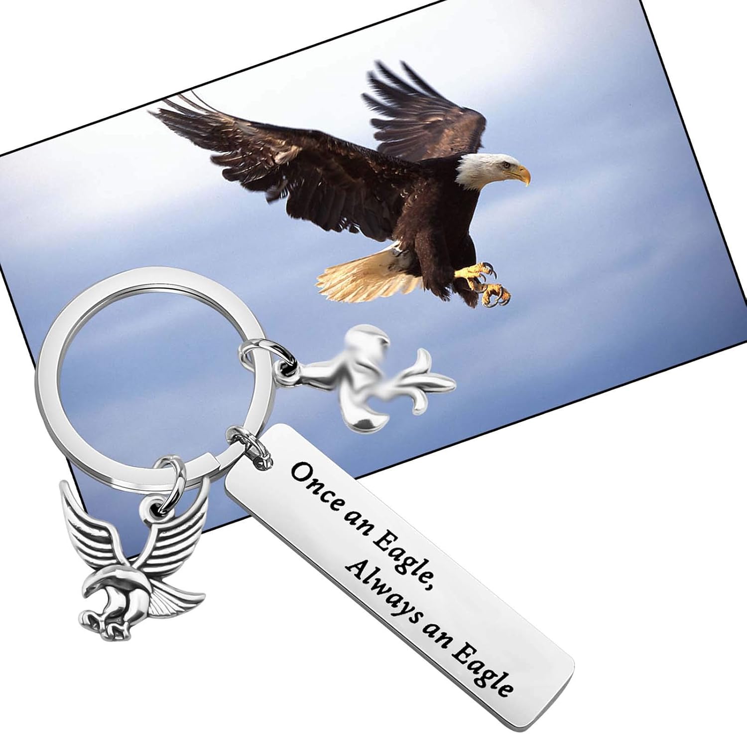 ENSIANTH Eagle Gift for Scouts Leader Keychain (Keychain) - Image 4
