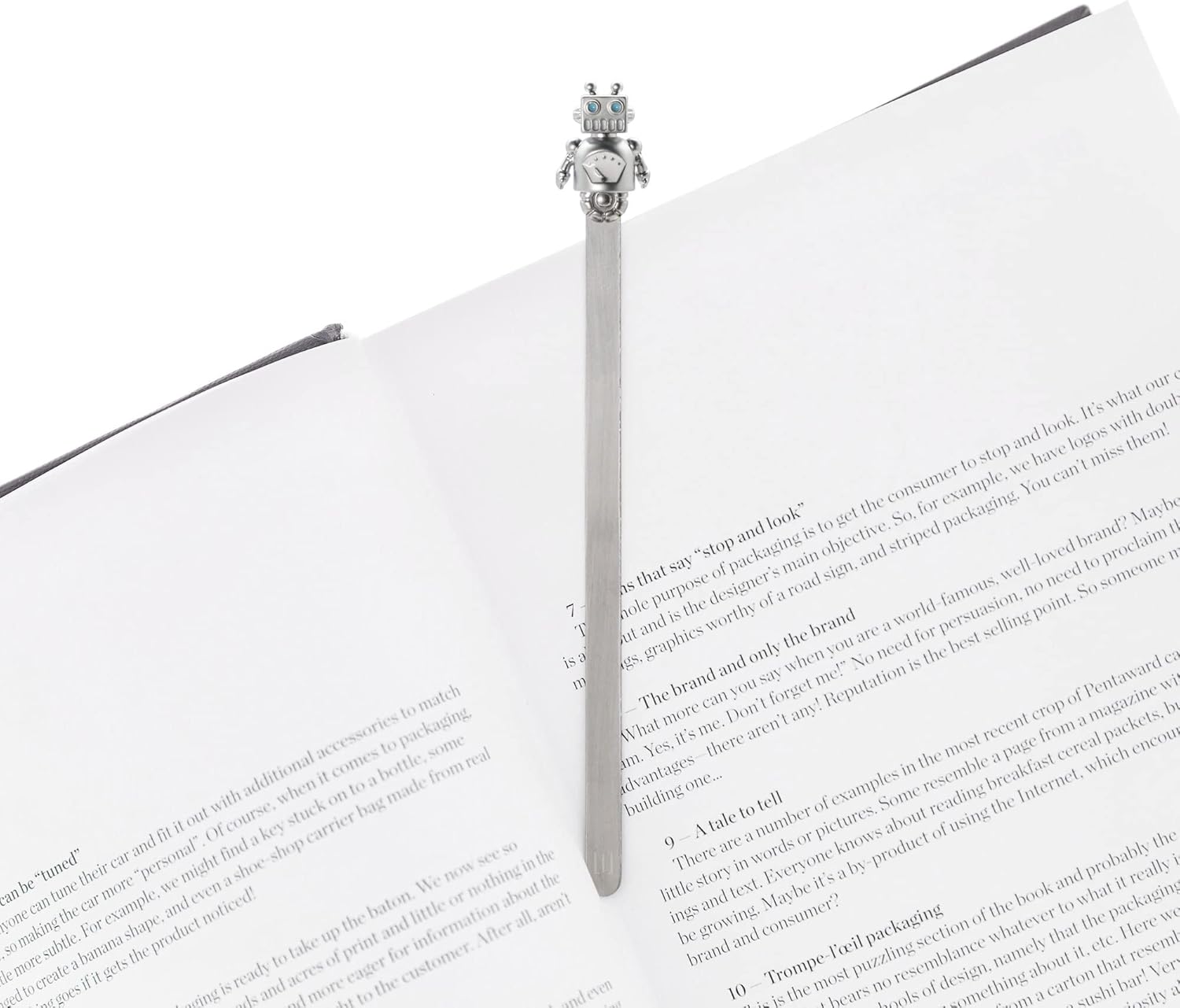 O meta[l] morphose Zinc Alloy Robot Design Stationery Bookmark