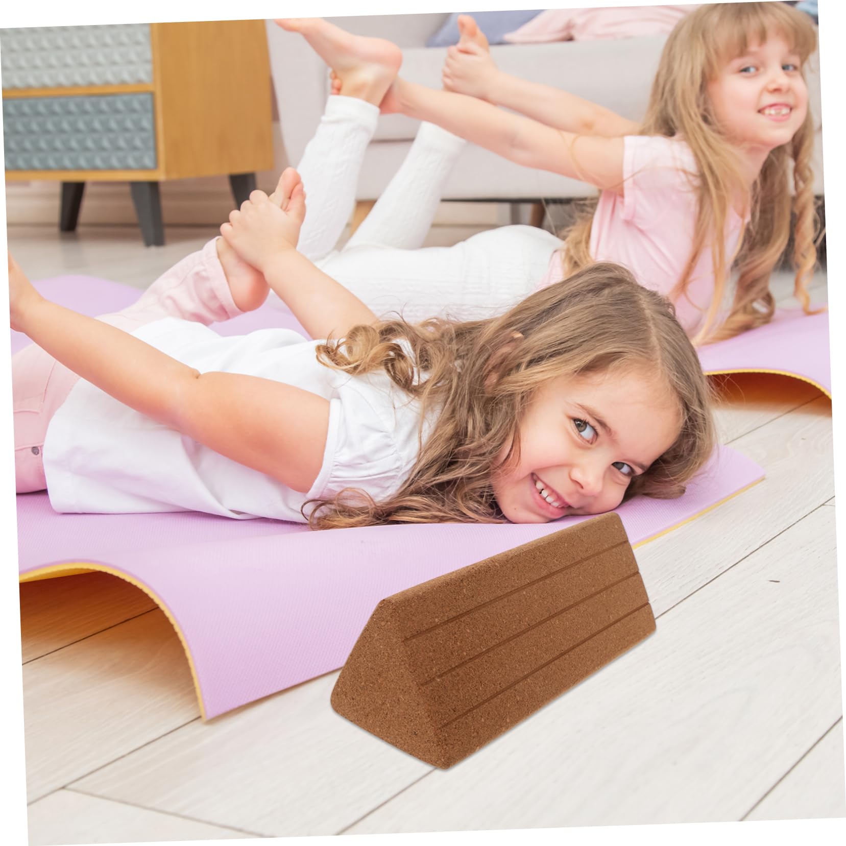 Toyvian Kork Yogablöcke Für Übungen Weiche Schaumstoffblöcke Für Fitness Leichtes Pilates-material Für Anfänger Stabiles Trainingsequipment Mit Innovativer Dreiecksform