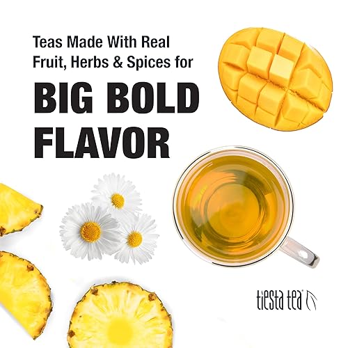 Miniatura 5 de Tisana de manzanilla y mango Tiesta Tea Relaxer Mango Dreamzzz, sin cafeína, ingredientes naturales, sin OMG, 3 onzas (paquete de 6).