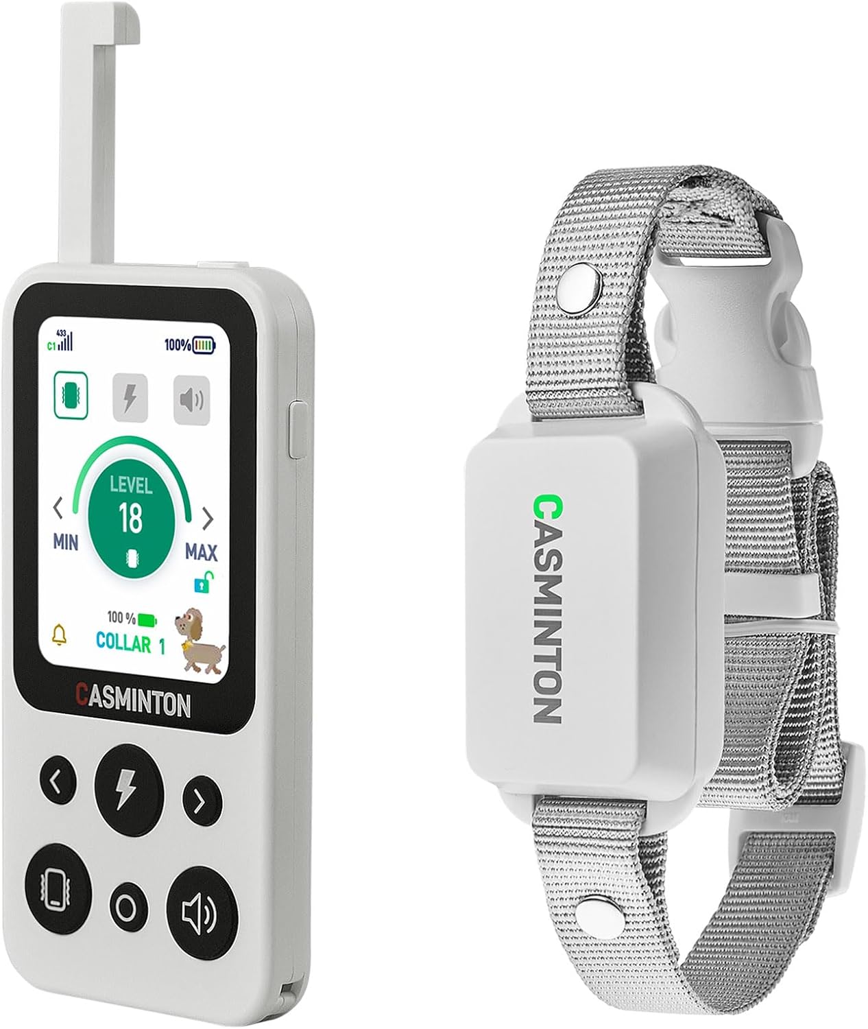 Shock Collar for Dogs [CRS01] 126 Training Levels, 4 Powerful Modes with 2.8-inch LCD high-Definition display100% Safe Training Collar for Large Medium Small Dogs IPX7 Waterproof E Collar