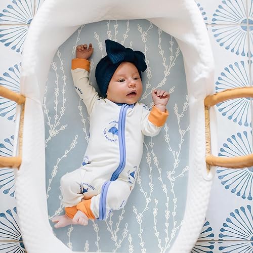 Miniatura 9 de Juego de 3 sábanas ajustables elásticas ultra suaves, ajuste universal para cuna de bebé, colchón rectangular ovalado, seguro y cómodo, hermosa