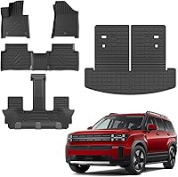 Vista 20 de Alfombrillas Compatibles con Dodge Durango 2016-2025 2026 de 6 Asientos, Alfombrilla de Carga, Protector para Asiento Trasero, Forro para Maletero