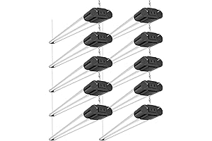 Bbounder 10 Pack Linkable LED Utility Shop Light, 4400 LM