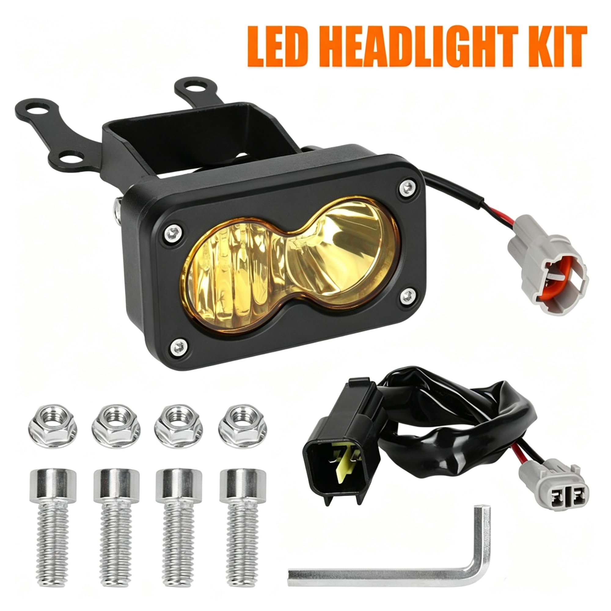 LED Fendinebbia Faro Principale 20 W Per SurRon Faro Moto | Faro Principale Spot Flood Per Kit Combinato 6000-6500K Per Luce Per Ape Per Segway