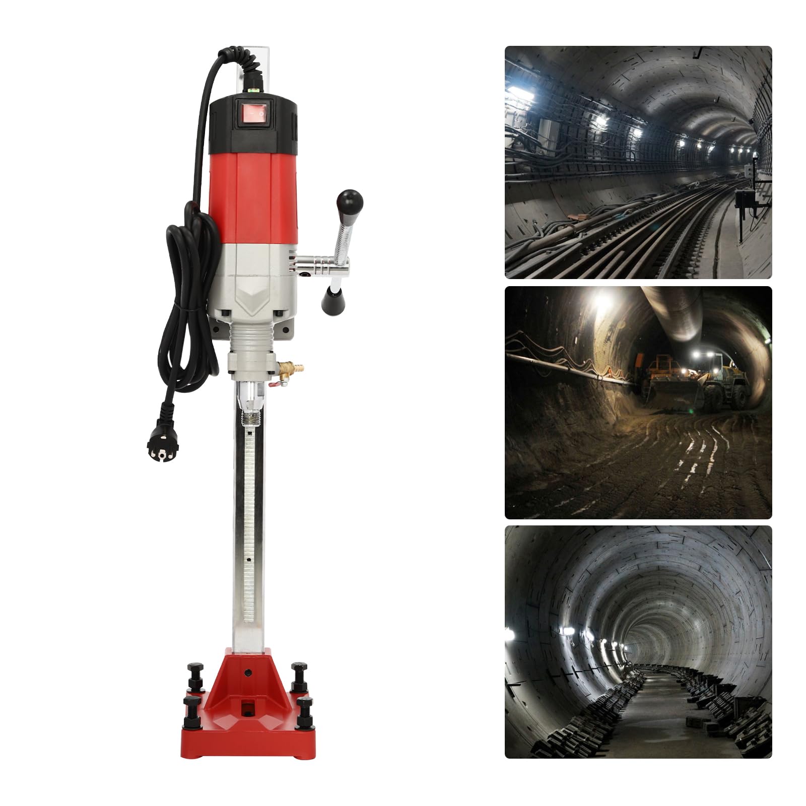 Nass Trocken Kernbohrgerät 3300W 800U/min 165mm + Standfuß Set