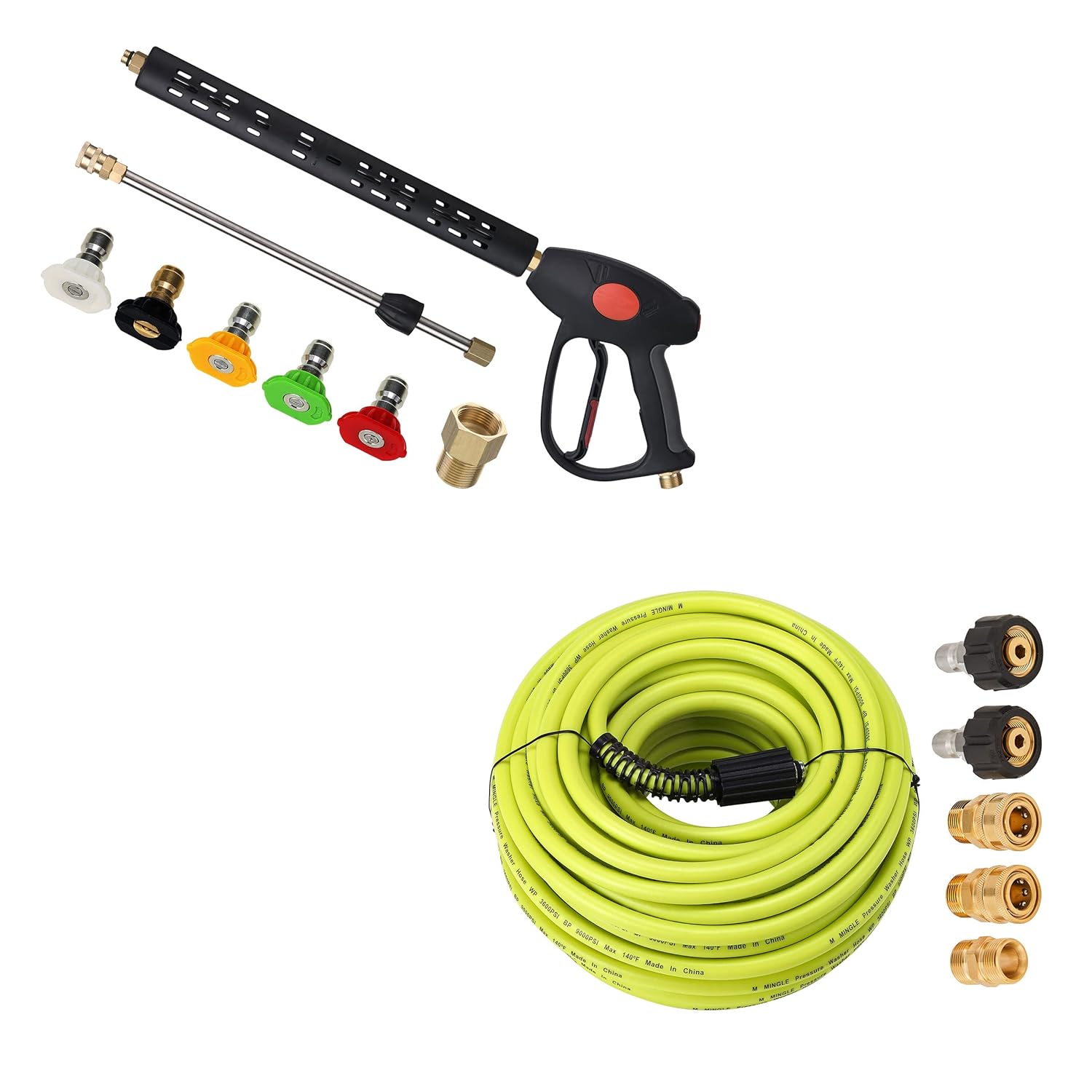M MINGLE Replacement Pressure Washer Gun with Extension