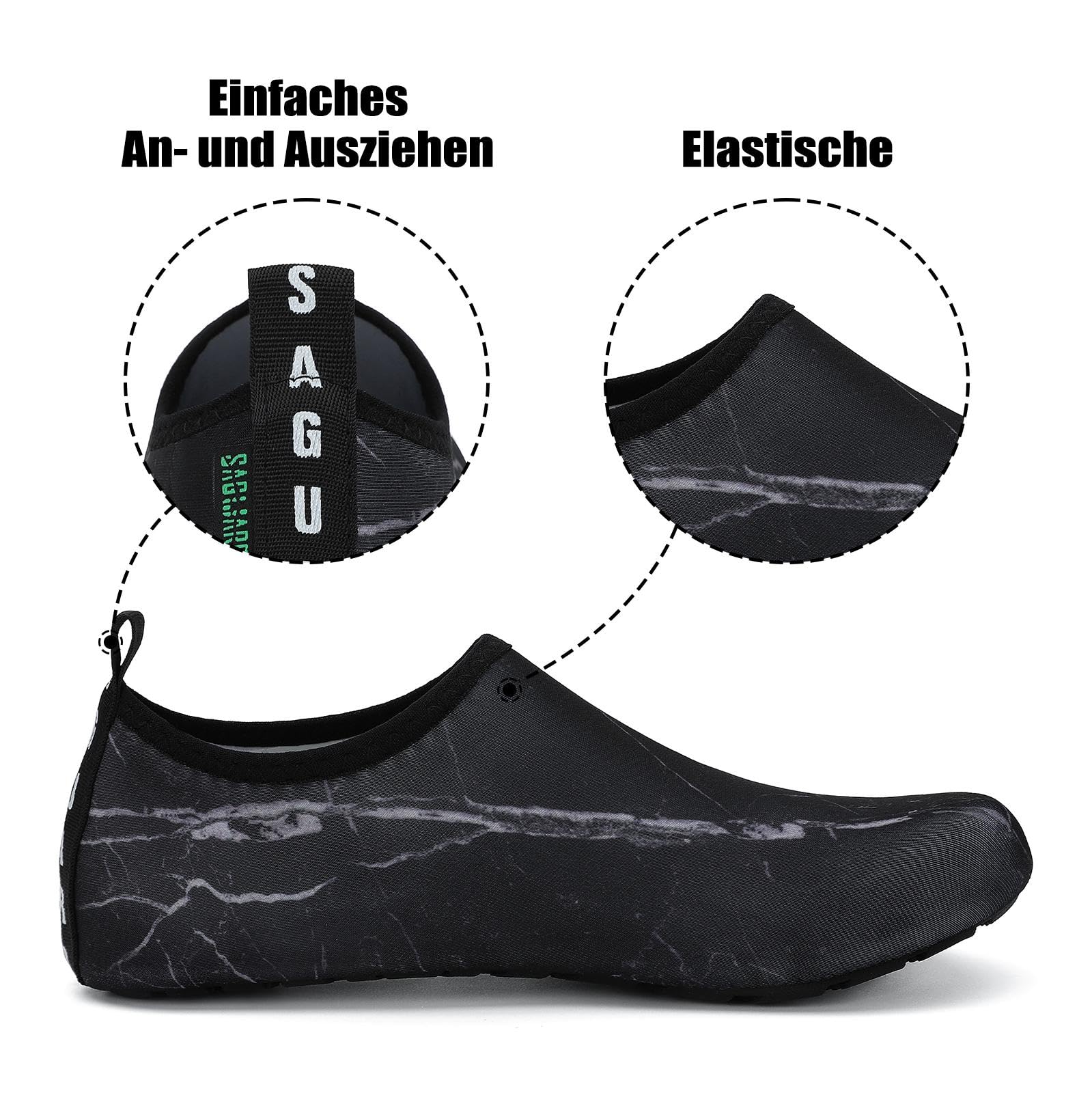 SAGUARO Scarpe da Scoglio Uomo Donna Scarpette Scoglio Leggere Scarpe Mare Asciugatura Rapida Scarpette Mare Scarpe Spiaggia Antiscivolo Scarpe per Acqua Immersione Surf, Gr.36-47 EU