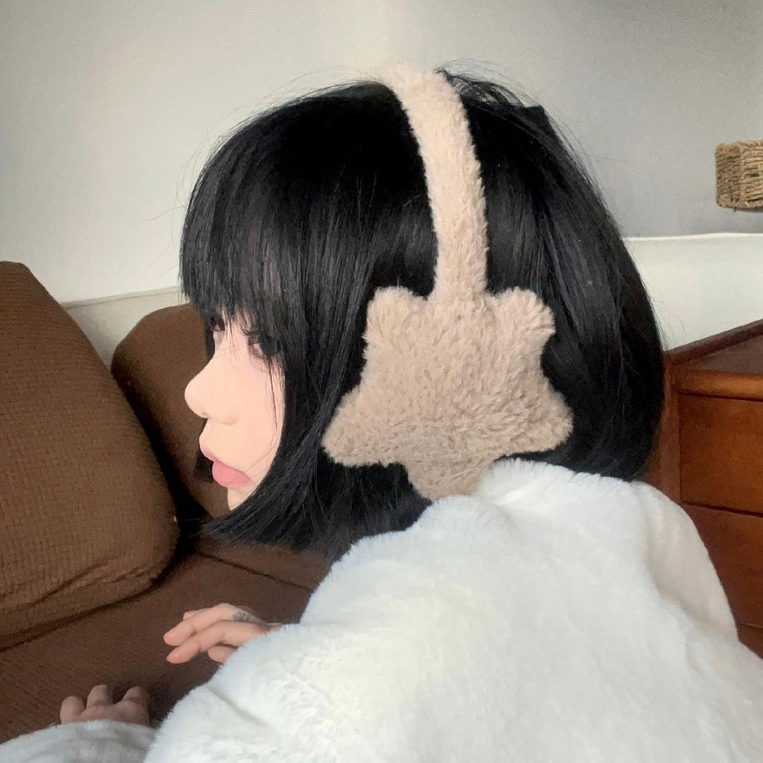 Lovely Plush Ear Muffs Women Girl Cold Weather Warmers Sport Protectors Warmers for Women