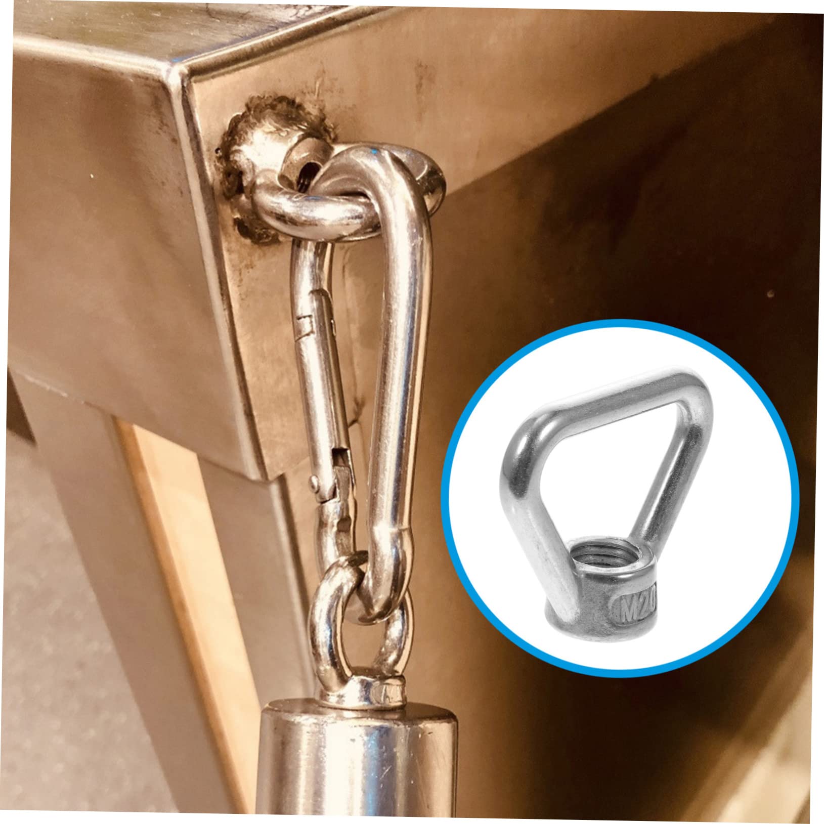 ULTECHNOVO Stainless Steel Nut Ring Nut Lifting Eye for Auto Manufacturing Corrosion Resistance