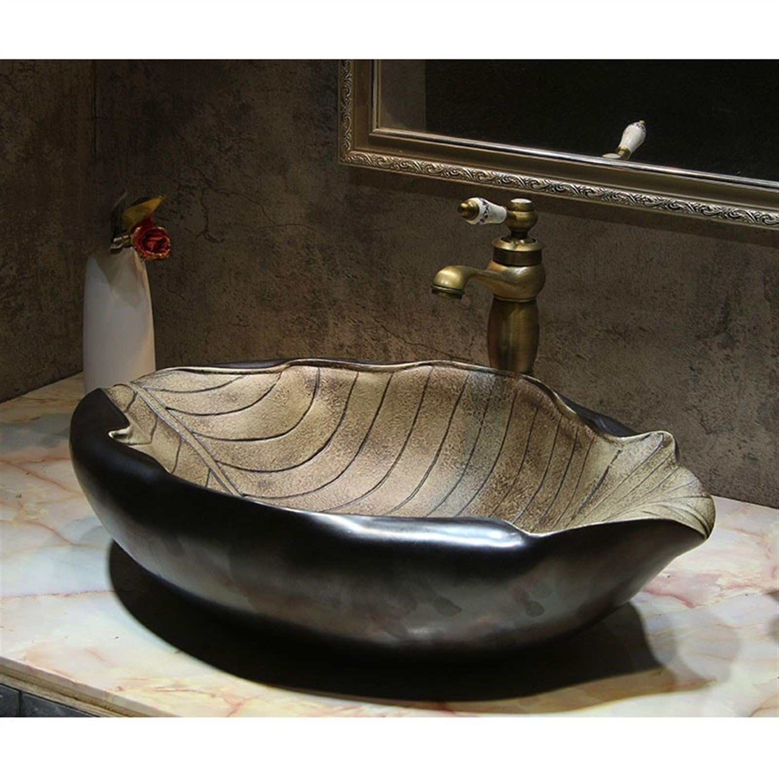 Umywalka nablatowa Umywalka nablatowa Sztuka Spersonalizowane umywalki Kreatywna ceramiczna umywalka nablatowa Umywalka do rąk Domowa łazienka Umywalki łazienkowe Umywalka łazienkowa ceramiczna