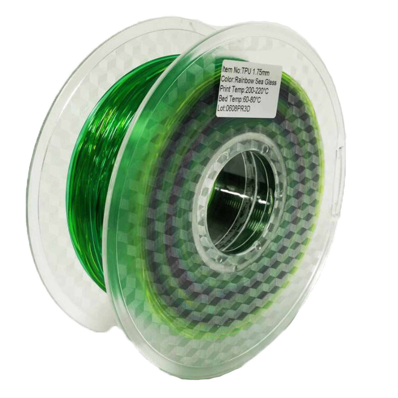 TPU Rainbow Verbrauchsmaterialien, Multi -Farb -Gradient 3D -Drucklinie, Filament 1 Kg, Aurora 1,75 -Mm -Drucker Verbrauchsmaterialien,Blau