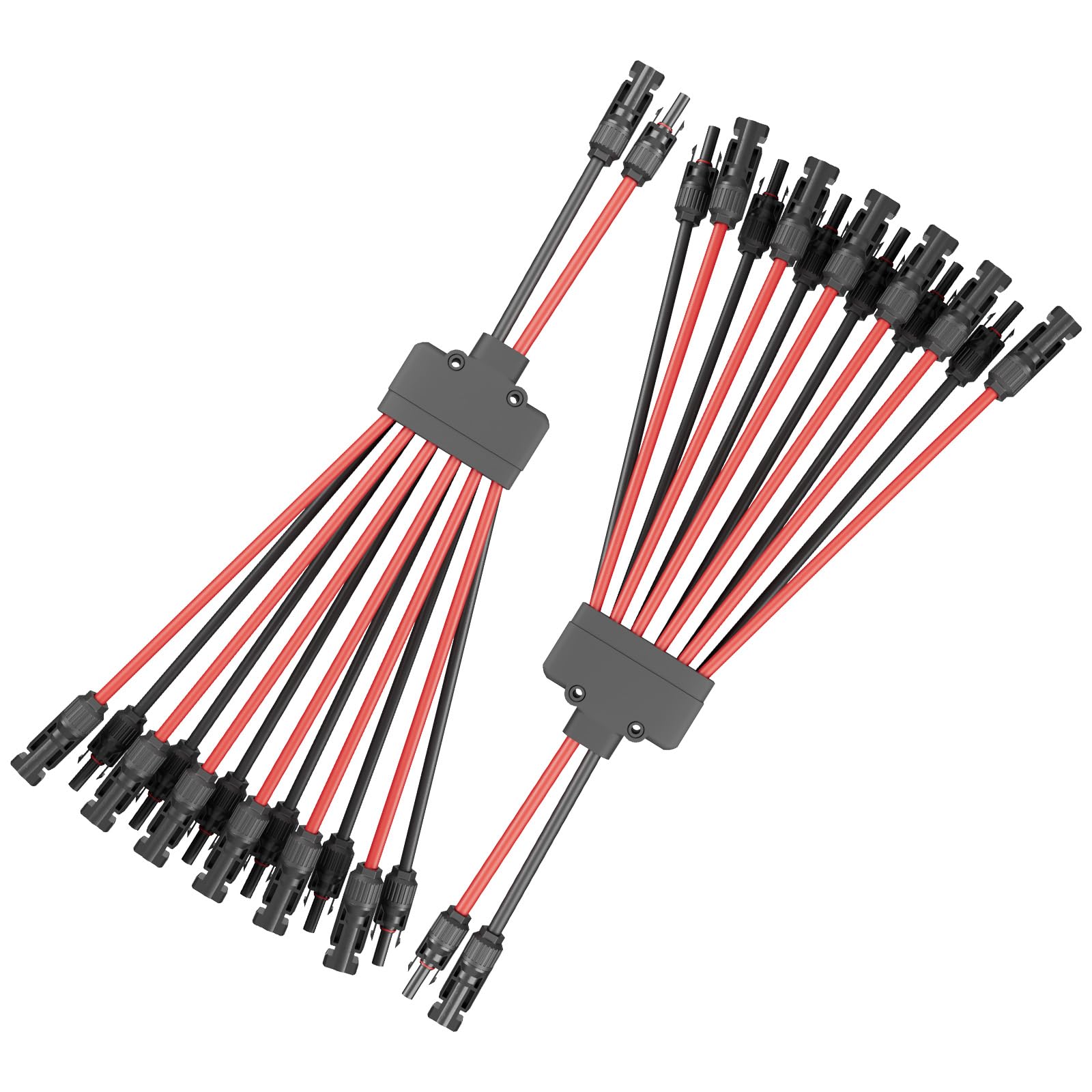 WSPIHO 1 Paar Solarkabel Y Verteiler,2 bis 12 Splitter Solar