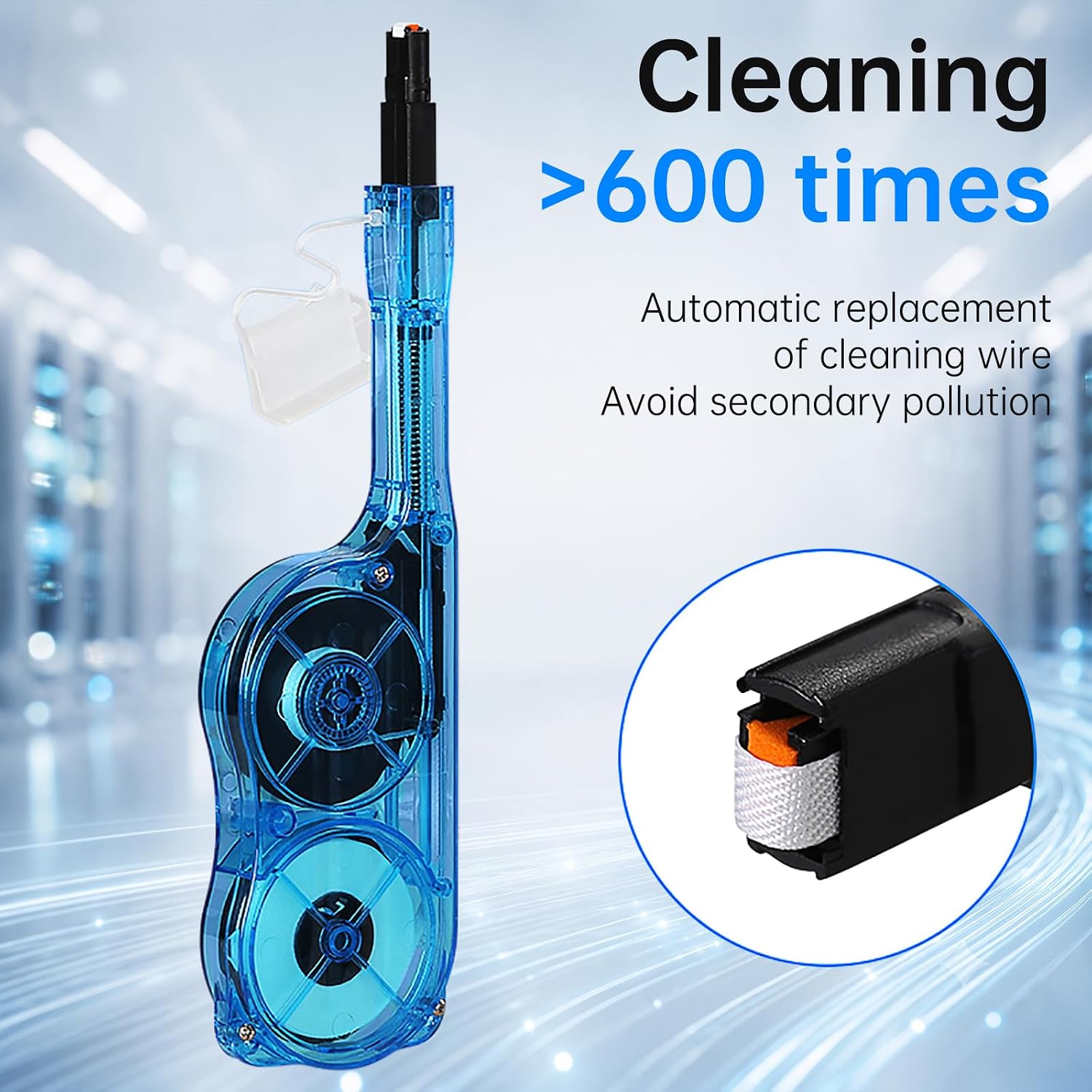 3 Pcs Fiber Optic Cleaner Pen for MTP/MPO Connector - Blue