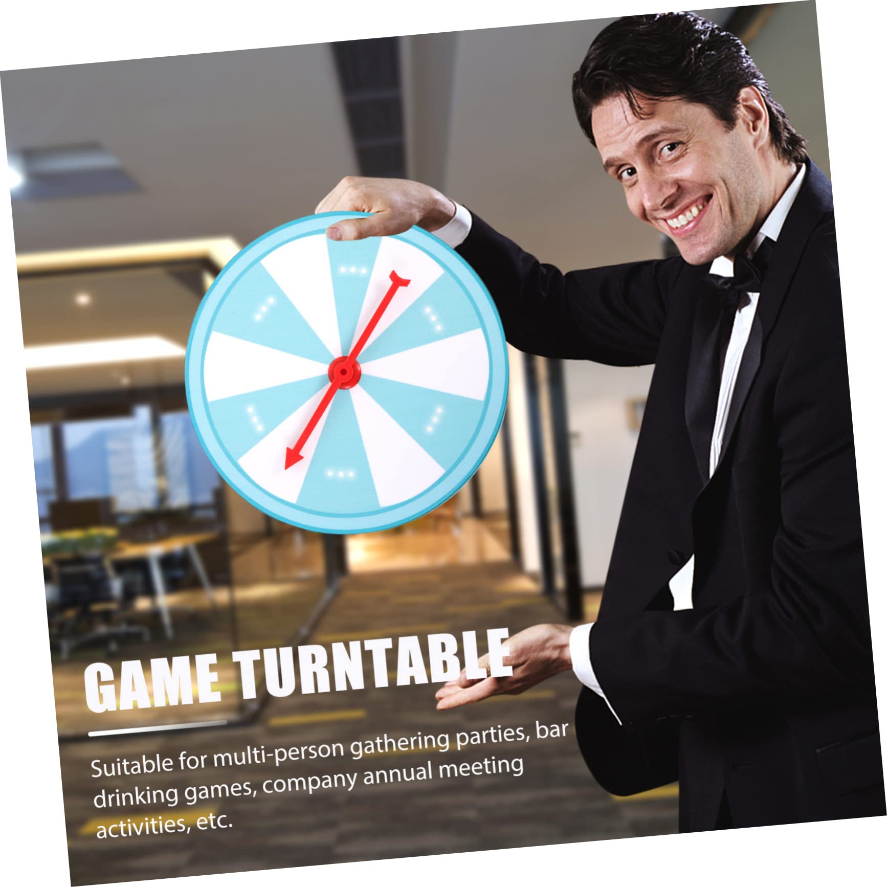 FAVOMOTO Hanging Prize Wheel DIY Decorative Wheel of Fortune 20cm Great for Celebrations