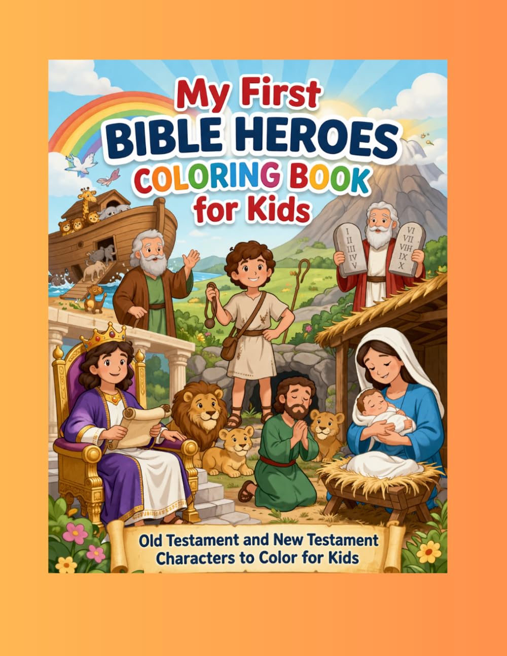 My First Bible Heroes Coloring Book for Kids: Old Testament and New Testament Characters to Color