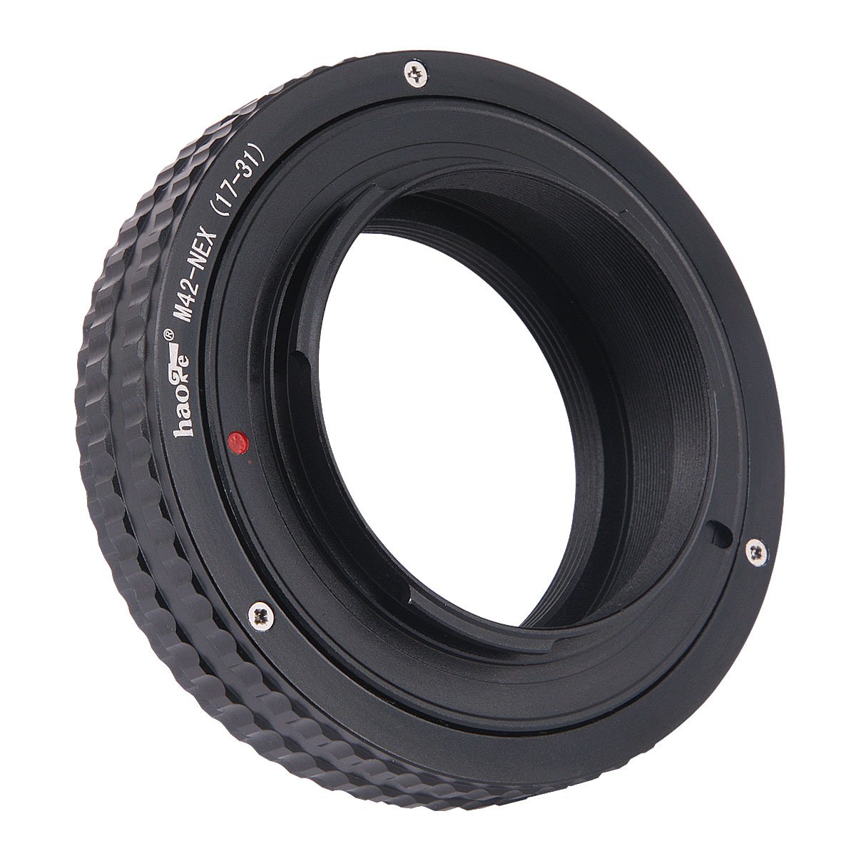 Haoge Makrofokus-Objektiv-Adapter, eingebauter 17-31 mm Fokussierhelikoid für M42 42 mm Schraubmontage Objektiv an Sony E-Mount NEX Kamera a5000 a5100 a6000 a6400 a6500 A7 A7R A7S A7II A7RII A7SII