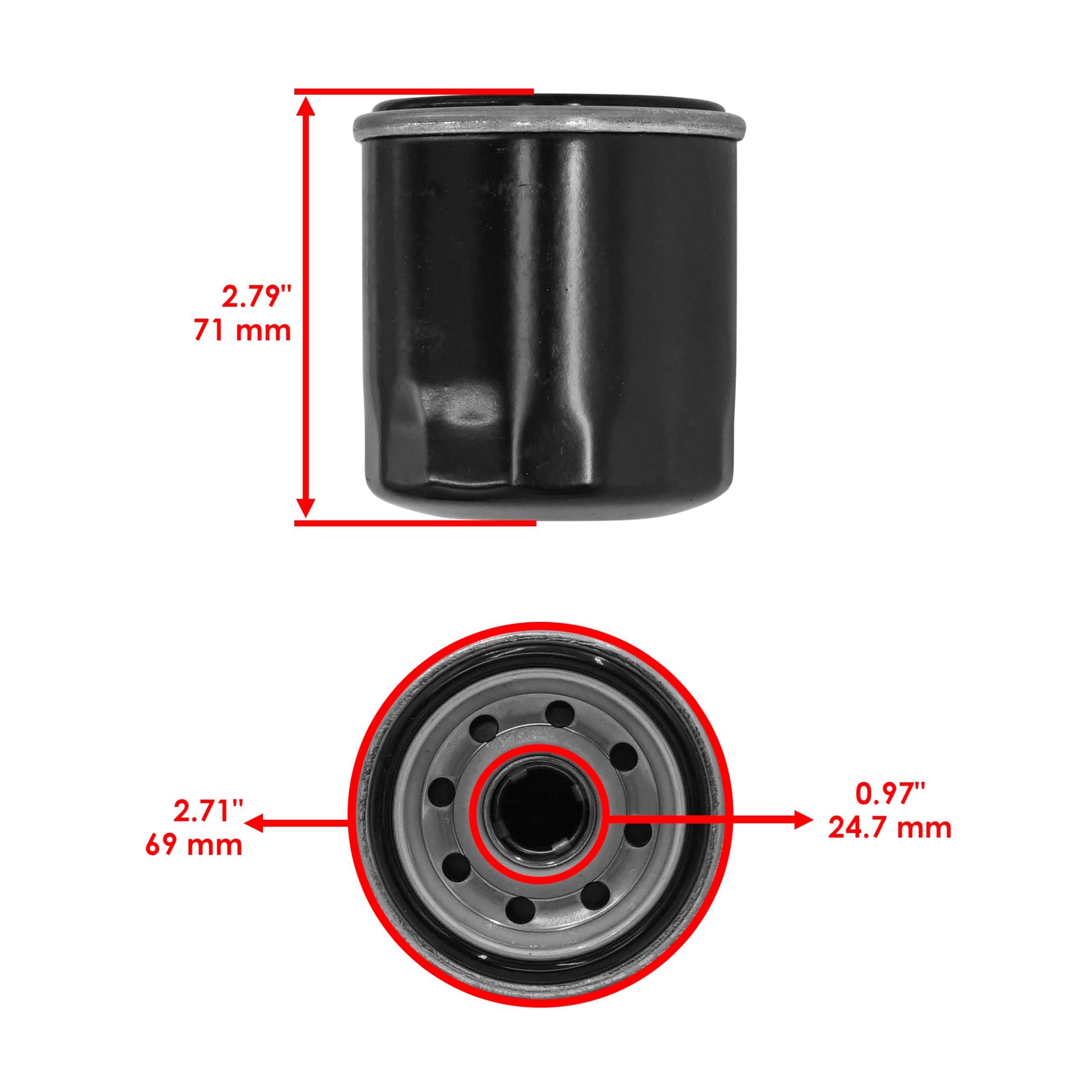 Oil Filter Compatible with Stens 120-523 Compatible with Husqvarna 531307393 Fits Husqvarna Mowers. OEM
