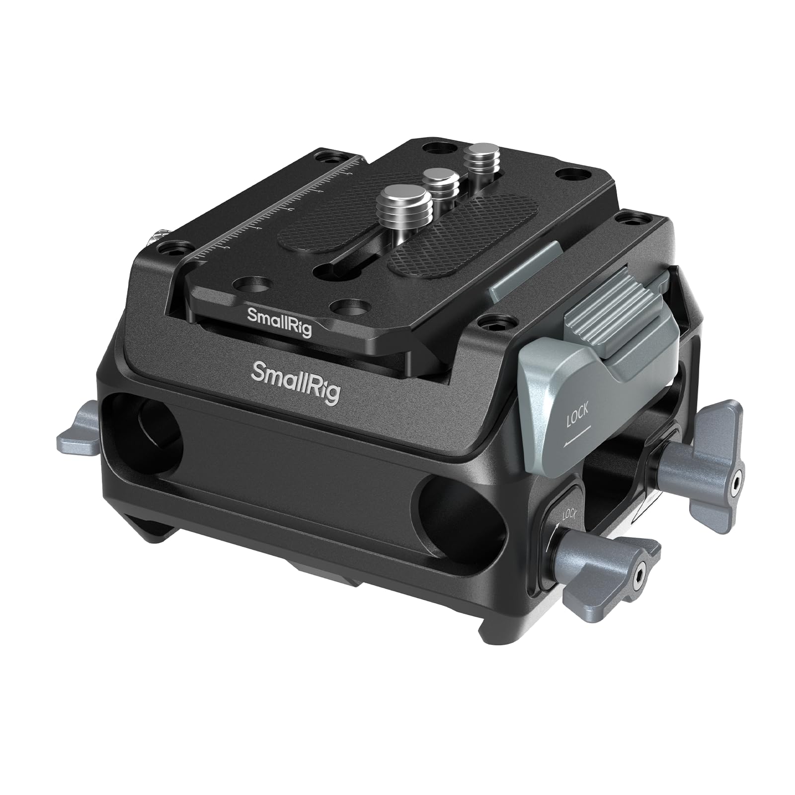 SMALLRIG Zestaw Płytek Montażowych Do Manfrotto Z Podwójnym Zaciskiem Prętowym 15 Mm, Regulowany Zacisk Pasujący Do Płytek Typu 501, Zawiera Płytkę Szybkiego Montażu - 5366