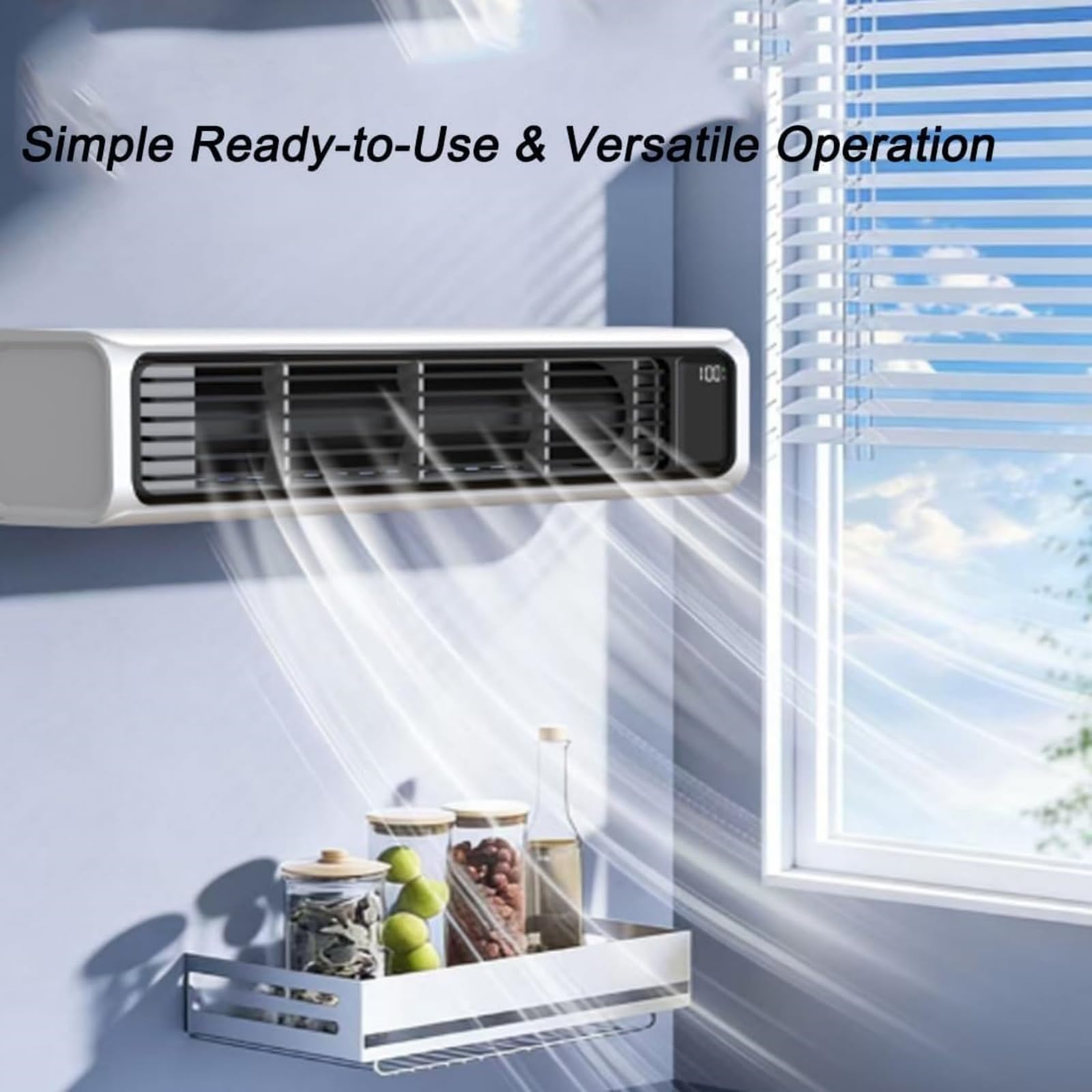 AirZuma Klimaanlage Original,mit der CoolCore Technologie,Mobiler Verdunstungsluftkühler,Blattloser Leiser Ventilator,Energiesparend,3 Kühlstufen für Zuhause,Büro und Unterwegs