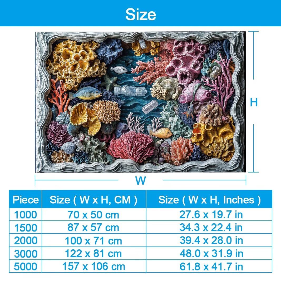 Puzzle Corallo, Puzzle 1000 Pezzi per Adulti, Regalo Donna/Uomo -2545