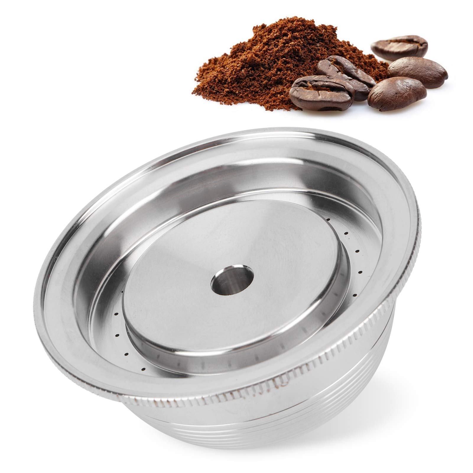 Juego de Cápsulas de café Reutilizables de Acero Inoxidable para Plus, Filtro Duradero y Fácil de Usar para un café Delicioso, para GCA1 ENV135 ENV150 BNV450WHT1BUC1, 70 Ml
