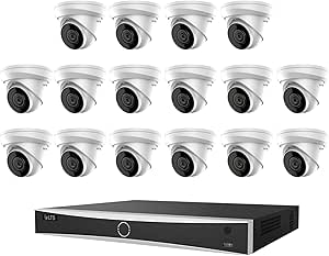 LTS LTN8716D-P16N with 2TB HDD + CMIP1042W-28MA 16-ch PoE 4K NVR w/ 2TB HDD + 4MP Turret IP Camera (16 Cameras) asin的图片