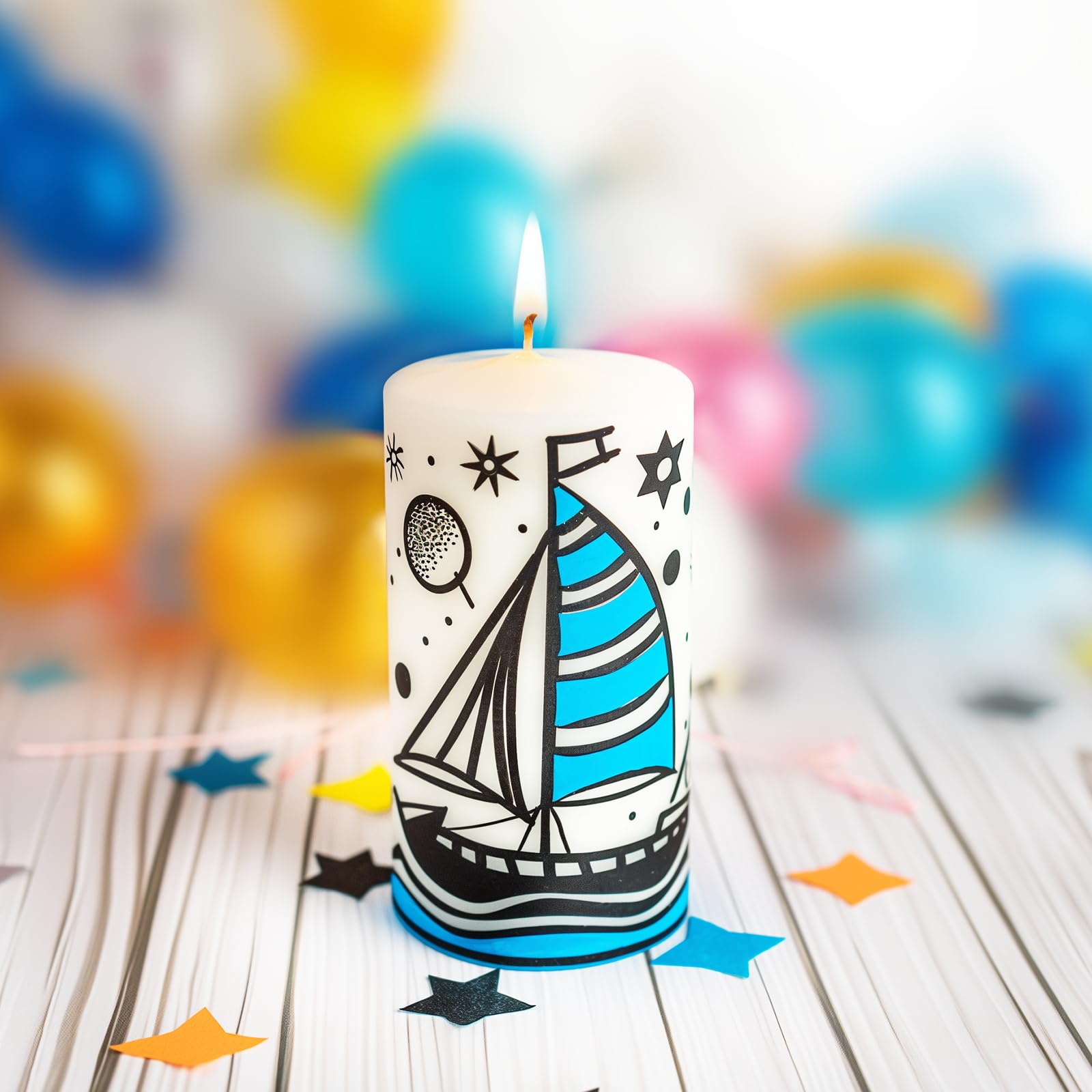 FansArriche Candle Paint, 20 x 15 ml Candle Wax Pen Set for Candle Making, Water-Based Candle Pen for Candle Painting and Decorating with Fine Painting Tip