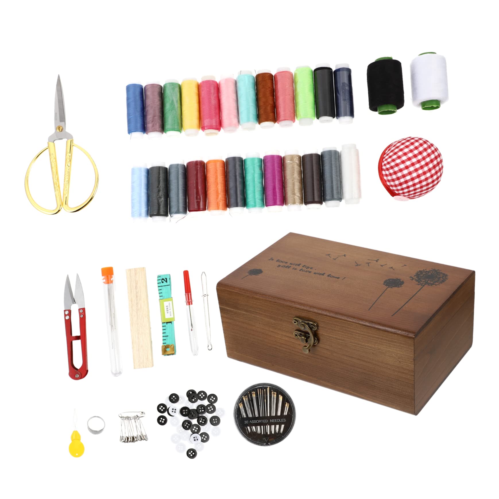 Cabilock Kit Di Accessori Per Cucito Aghi e Fili Di Diverse Dimensioni e Colori Organizzati Scatola Pratica Per Viaggi e Progetti Fai Da Te Per Decorazioni Artigianato e Creazioni Di Abbigl
