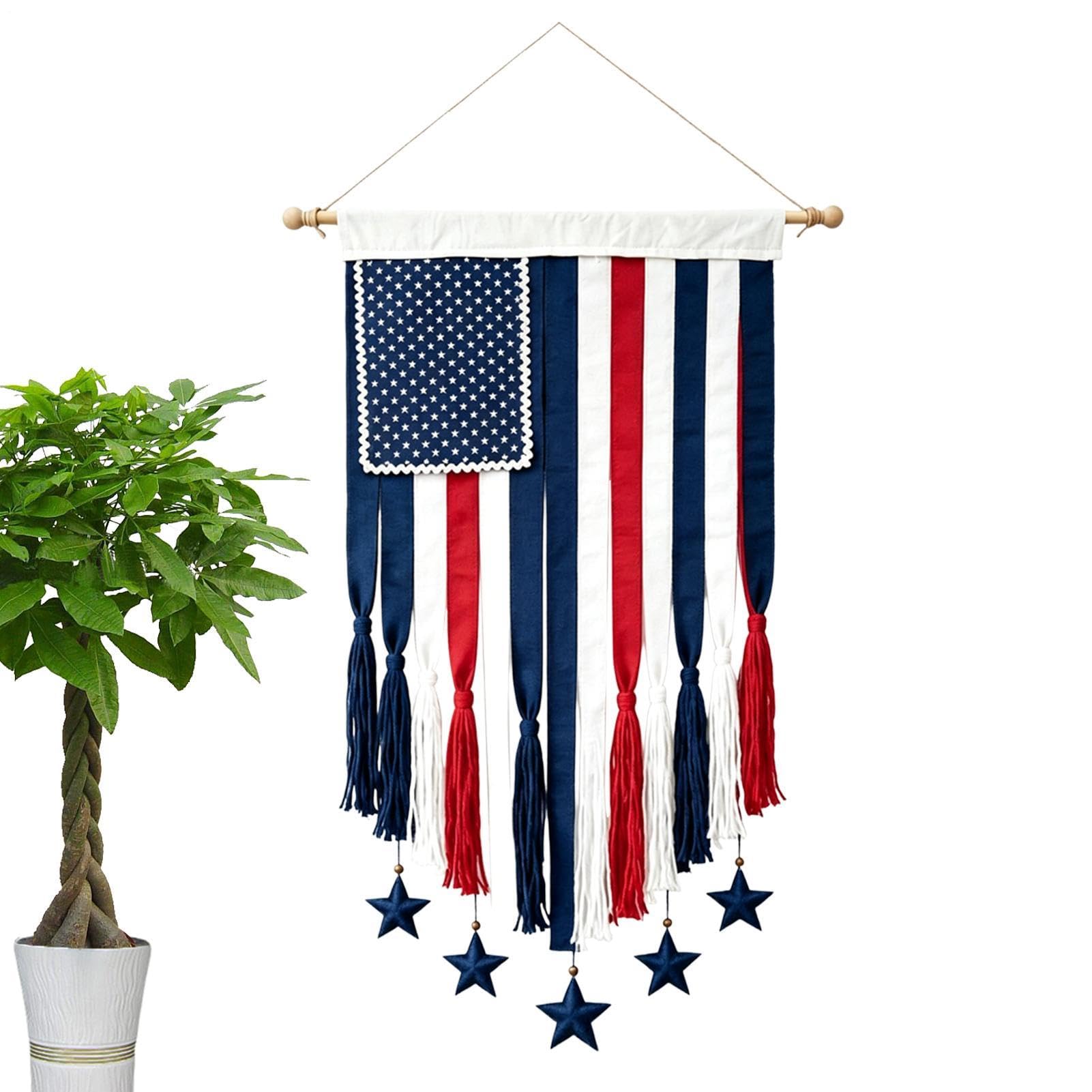 Bannière américaine rétro pour embellir votre porche et jardin