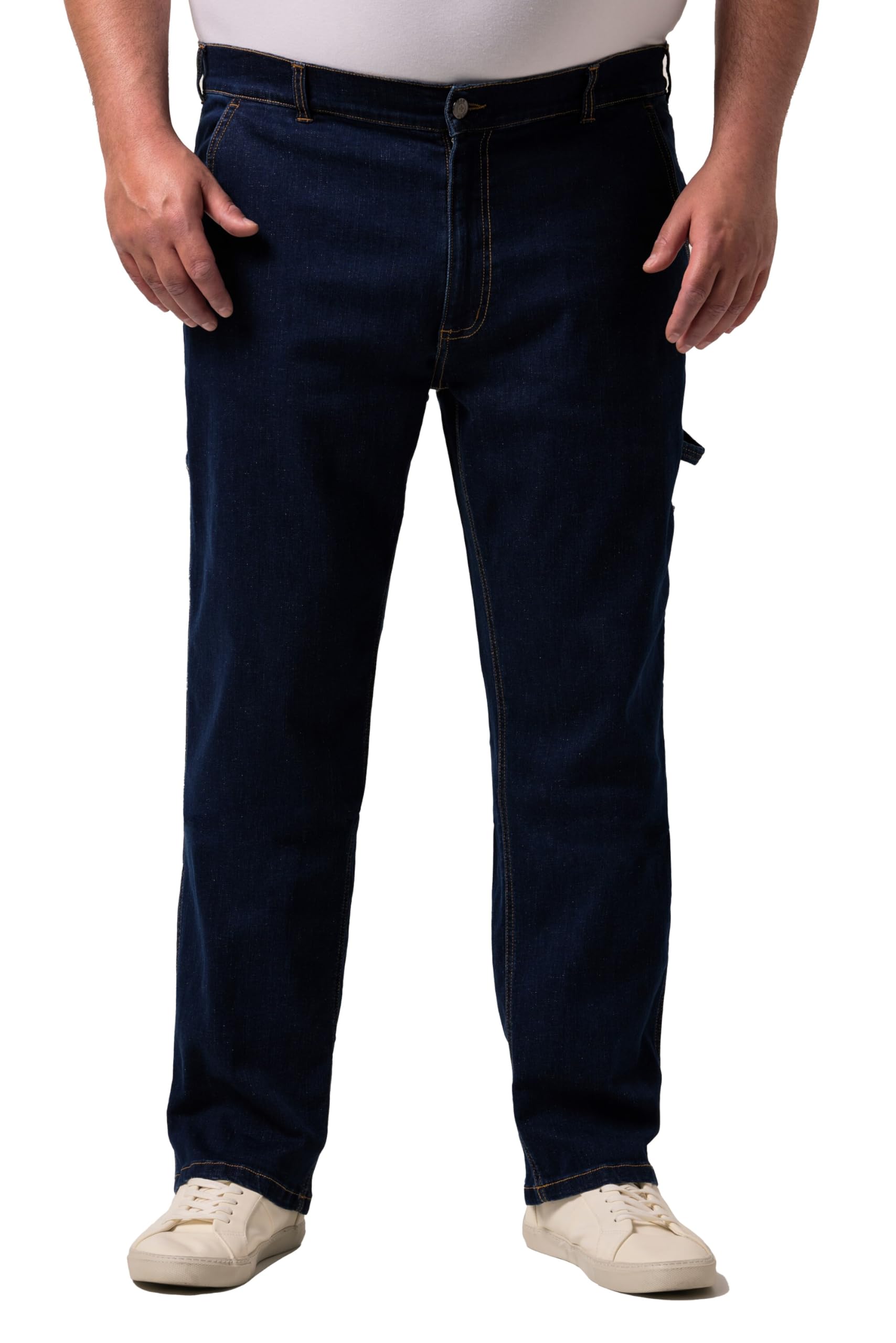 Men Plus Herren große Größen Übergrößen Menswear L-8XL Workwear-Jeans, Denim, Regular Fit, 5-Pocket 840300
