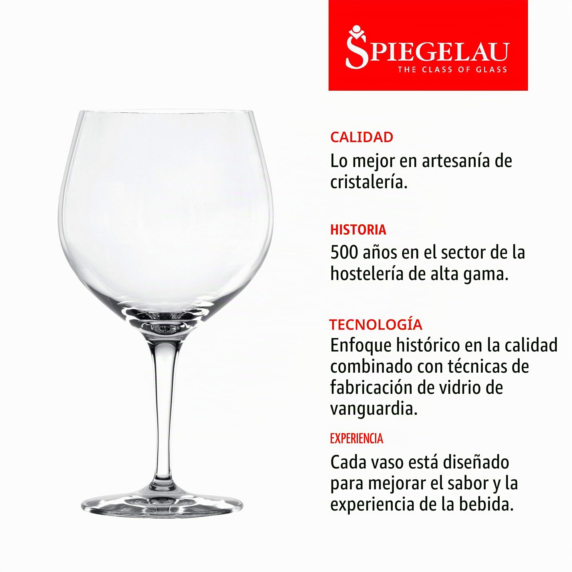 Spiegelau & Nachtmann, de 4 Piezas Gin Tonic de Juego de Vasos, Cristal, 360 ml, Special Glasses, 4390179