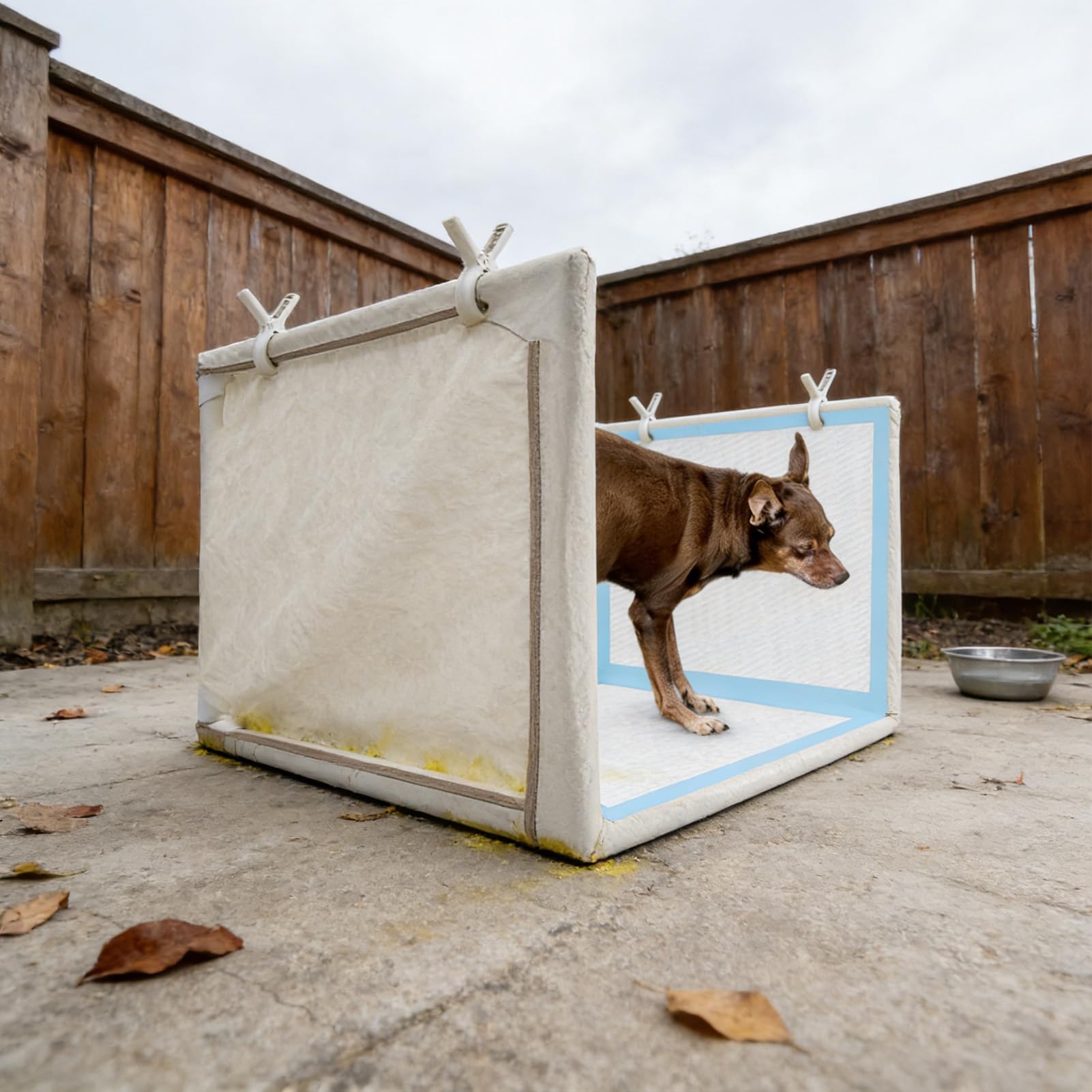 Toilette per Cani Indoor - Animali Domestici Impermeabili Pareti Alte - Lettiera per Cani da Bagno Interno - Per Cuccioli Piccoli Grandi Casa Appartamento Balcone Viaggi All'Aperto