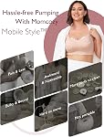 Momcozy Tire-lait mains libres style mobile | M6, tire-lait portable idéal pour plus de lait, flasque DoubleFit plus adaptée et discrète avec 3 modes et 9 niveaux, 24 mm (rouge confortable, 1 unité)