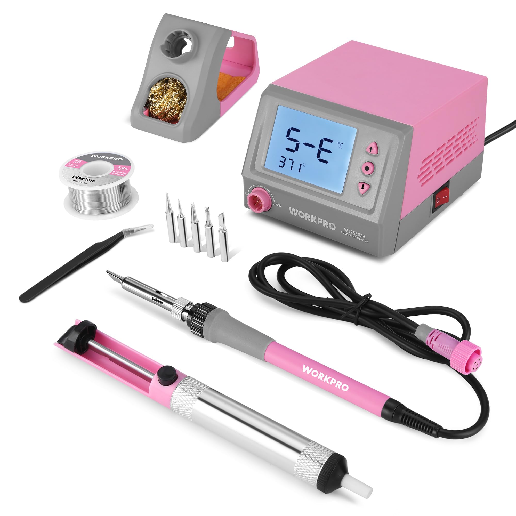 WORKPRO Soldering Station - Pink Ribbon -1