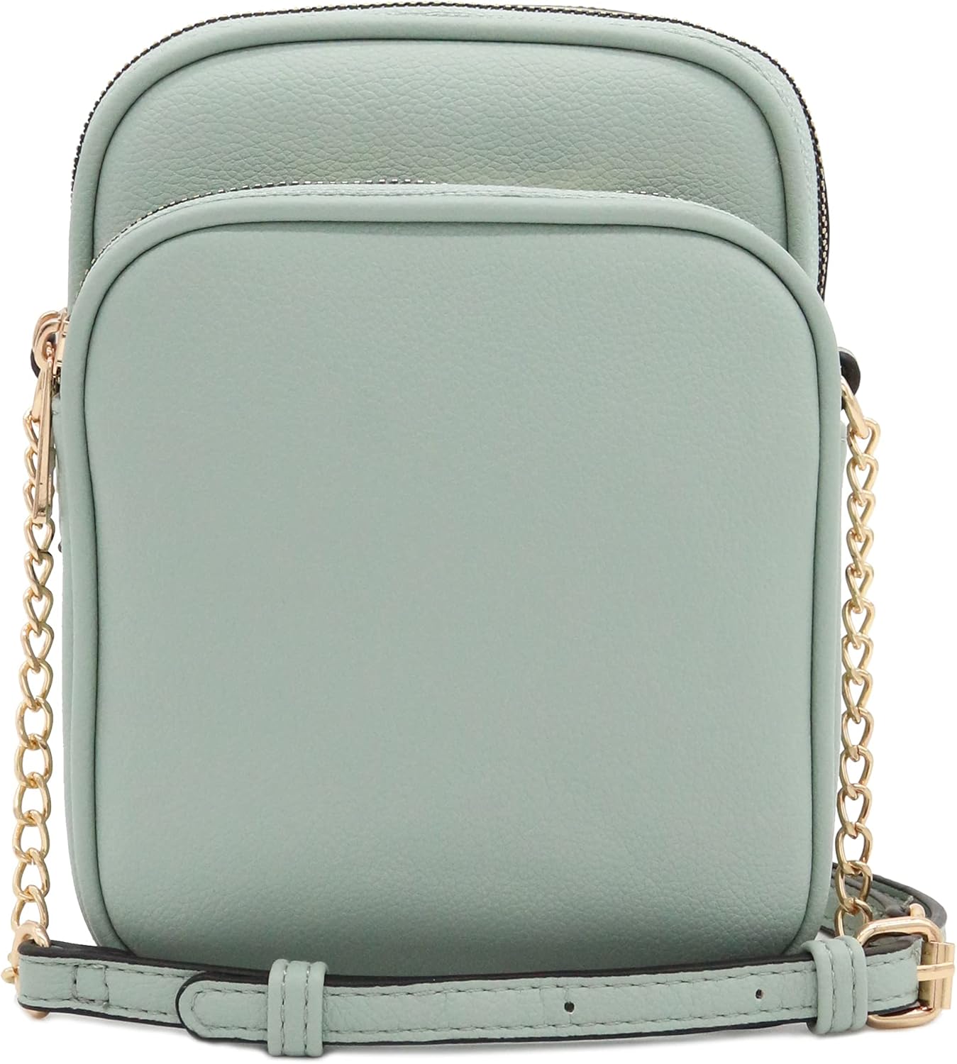 FashionPuzzle Multi Pocket PU Leather Casual Medium Crossbody Bag with Adjustable Strap - Image 3