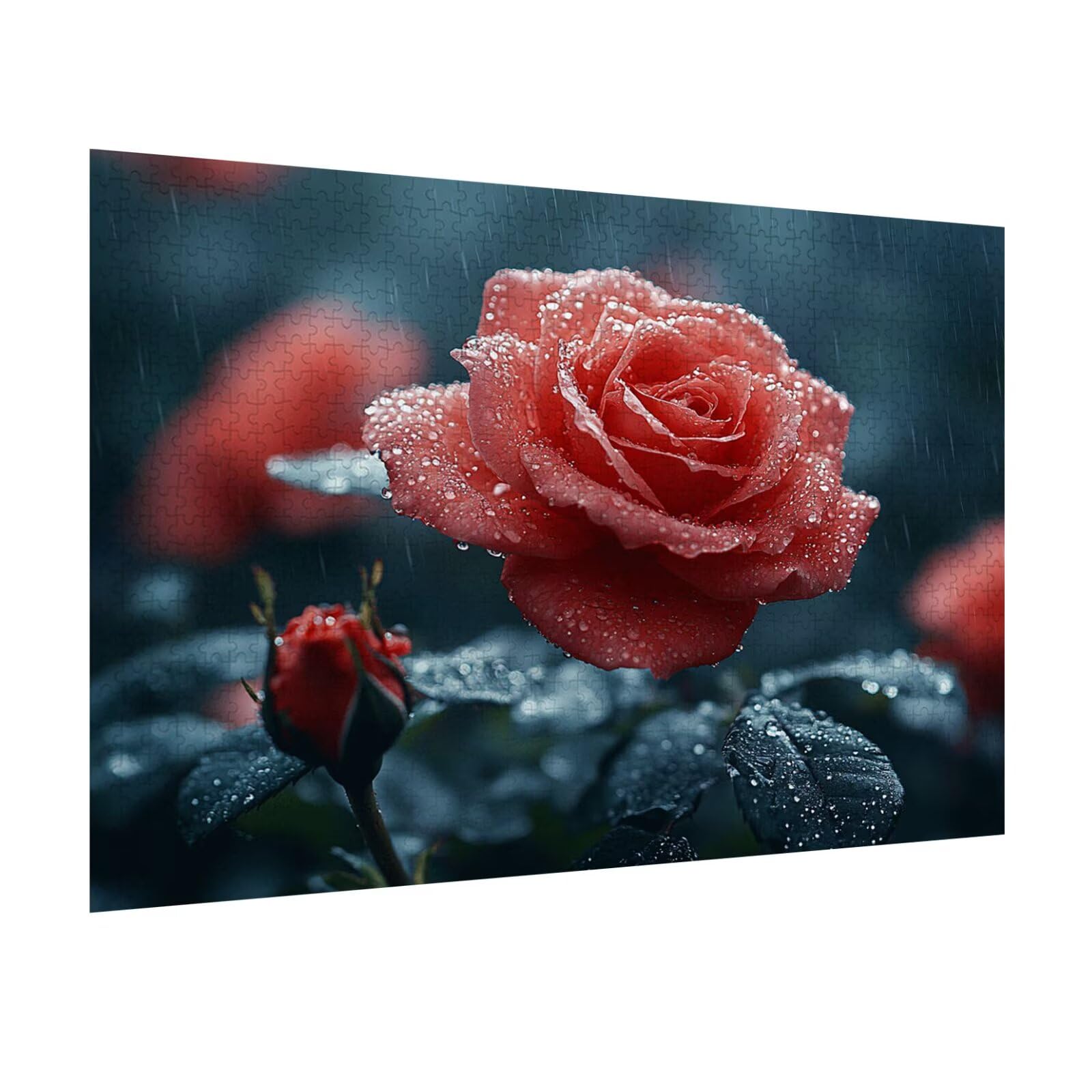 Puzzle dla dorosłych 2000 elementów trudne wyzwanie, deszcz, n-892